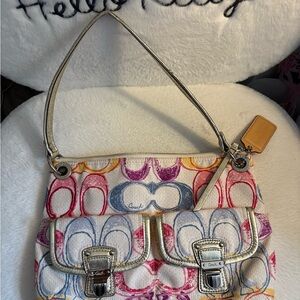 Coach Colorful Signature Shoulder Bag